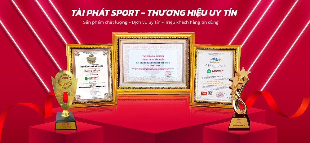 Tài Phát Sport - Thương hiệu nhận được nhiều giải thưởng quan trọng 