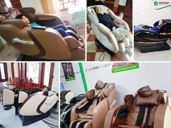 Khách hàng khá hài lòng khi mua ghế massage tại Tài Phát Sport - Thanh Hoá.