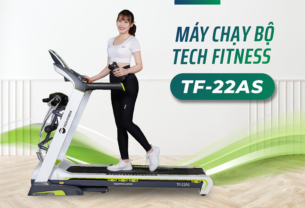 Máy chạy bộ Tech Fitness TF-22AS - máy chạy bộ cho mọi nhà