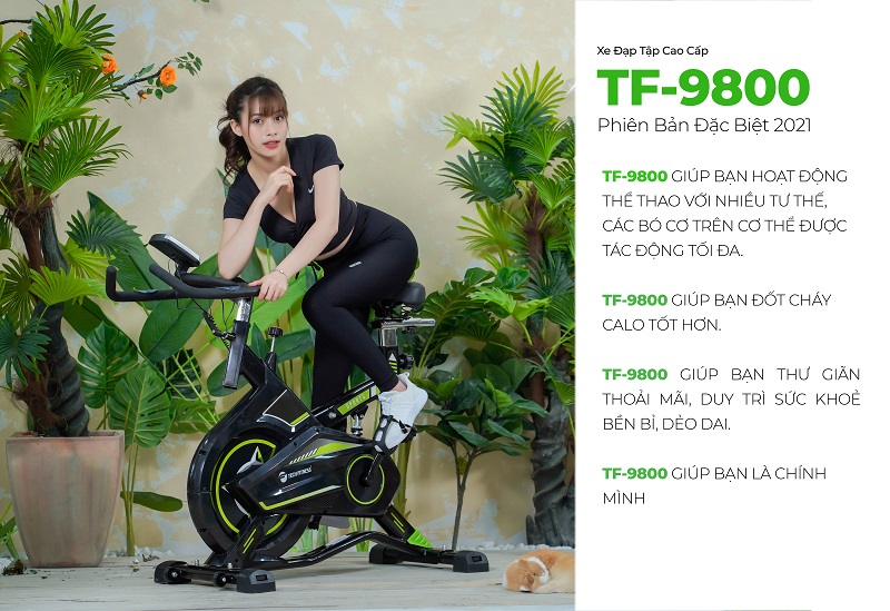 Tập luyện mỗi ngày với xe đạp tập Tech Fitness TF-9800