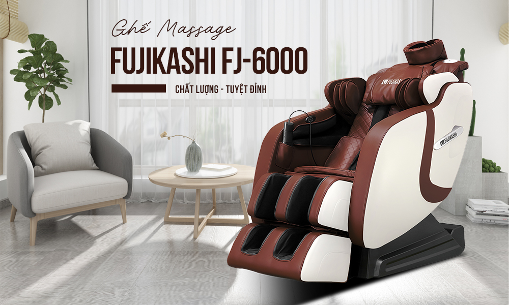 Ghế massage Fujikashi FJ-6000 - trợ lý sức khỏe gia đình
