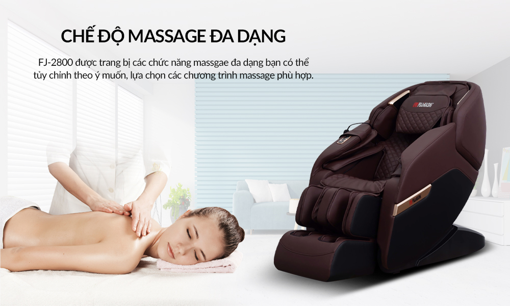 Chương trình massage đa dạng nhất