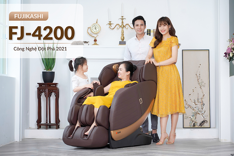 Hình ảnh và tính năng của ghế massage toàn thân Fujikashi FJ-4200