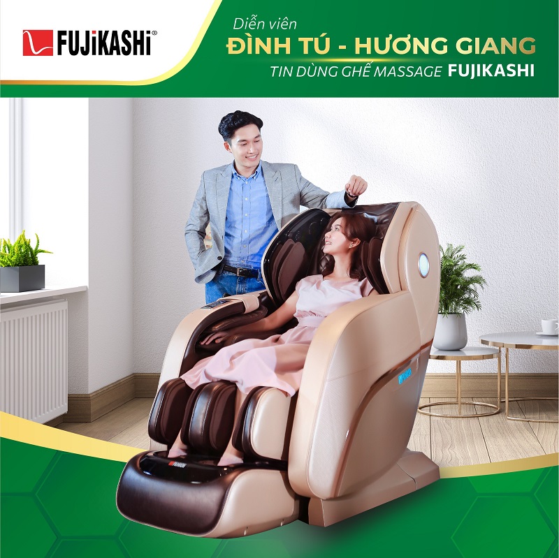 Ghế massage Fujikashi FJ-7000 với công nghệ massage 5D mới nhất thị trường.