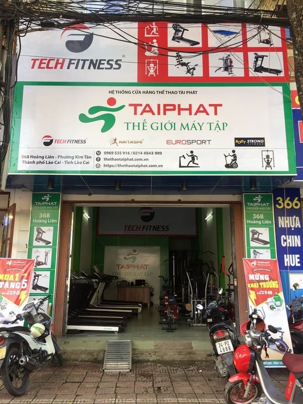 Cửa hàng bán máy tập thể dục chi nhánh Tài Phát Sport tại Lào Cai.