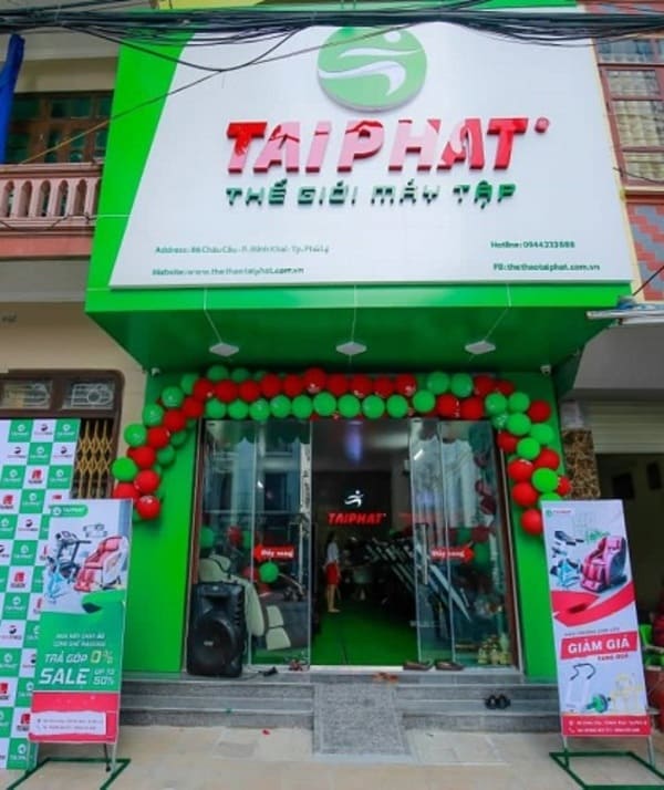 Cửa hàng bán máy chạy bộ, ghế massage tại Phủ Lý, Hà Nam hiện đại và khang trang.