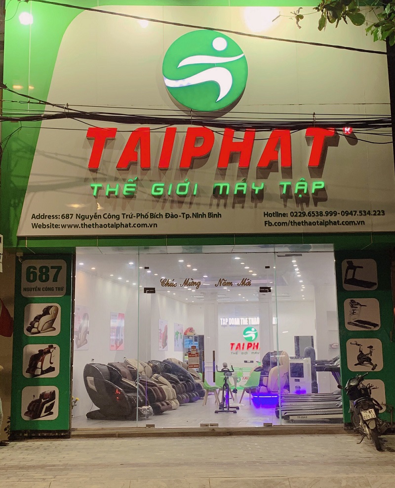 Tài Phát Sport - Ninh Bình địa chỉ mua ghế massage và máy chạy bộ uy tín bậc nhất.
