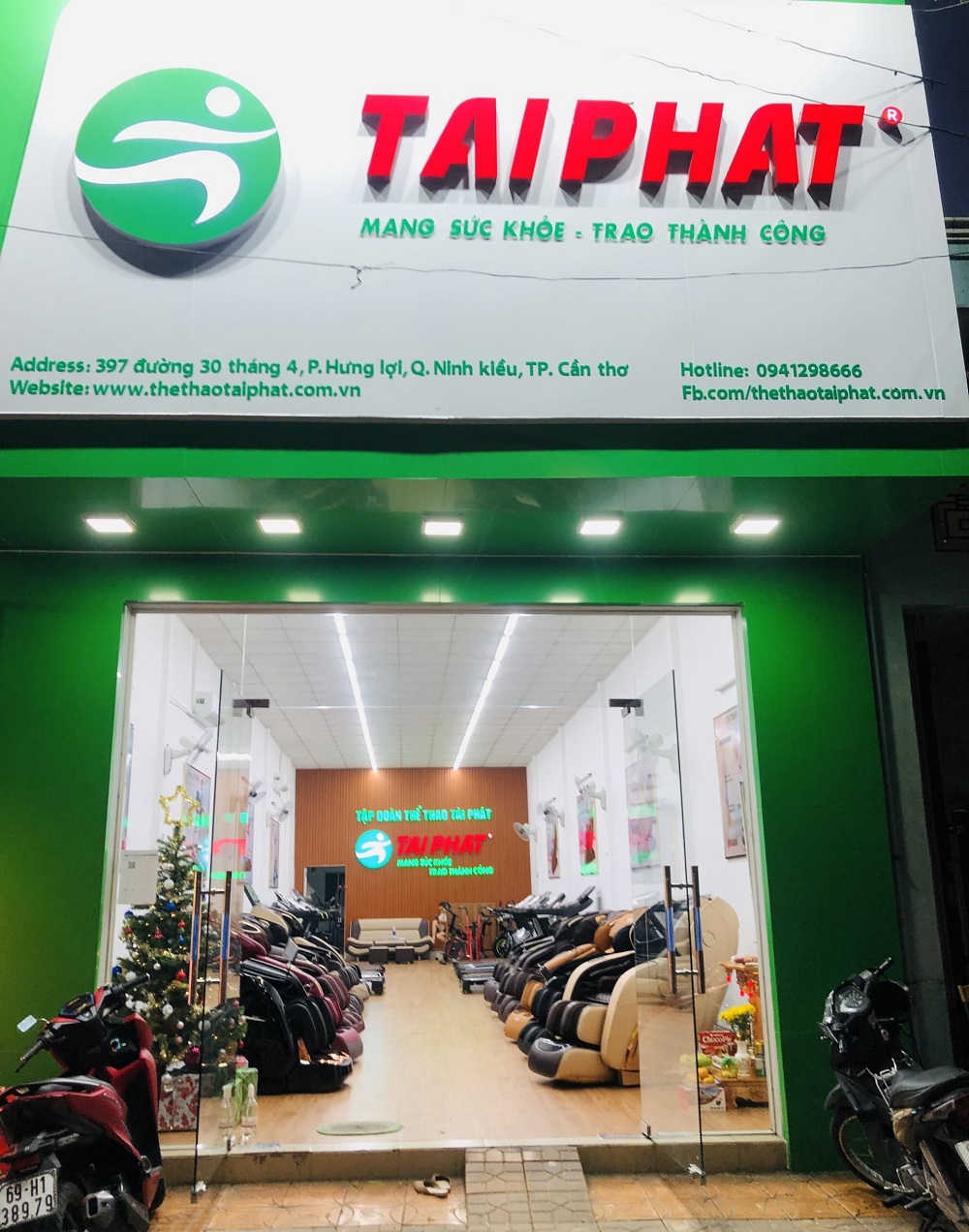 Cửa hàng bán máy chạy bộ của Tài Phát Sport tại Cần Thơ.