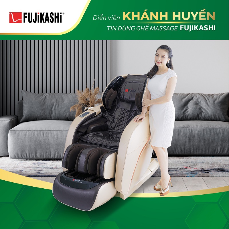 Ghế massage Fujikashi FJ-7000 với thiết kế đẹp sang chảnh cùng công nghệ masssage hiện đại bậc nhất.