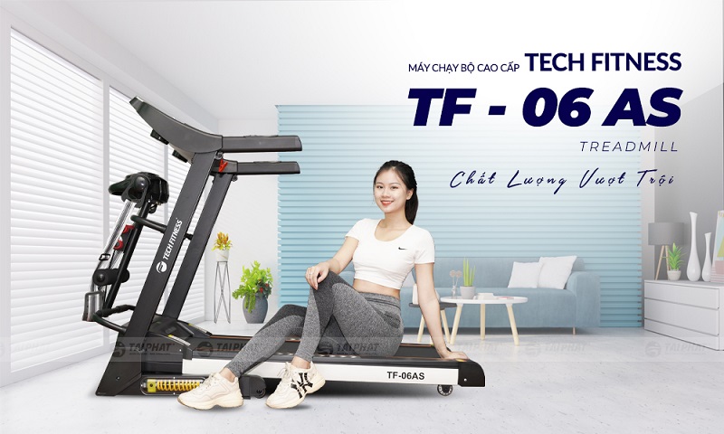 Review máy chạy bộ điện Tech Fitness TF-06AS